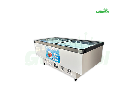 Tủ Đông Trưng Bày Goldcool Kính Phẳng Cánh Lùa GCKP1168