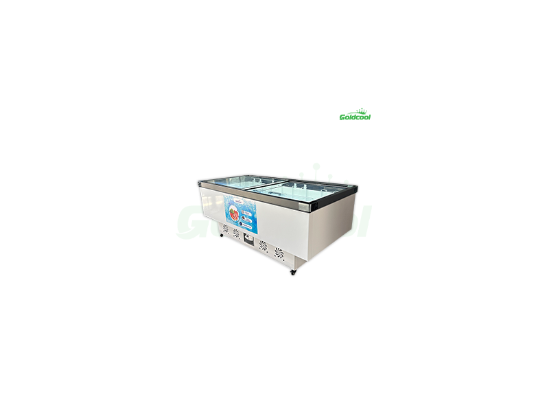 Tủ Đông Trưng Bày Goldcool Kính Phẳng Cánh Lùa GCKP1168